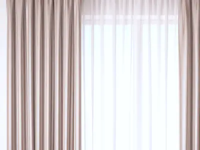Set 95 Curtains 3D model