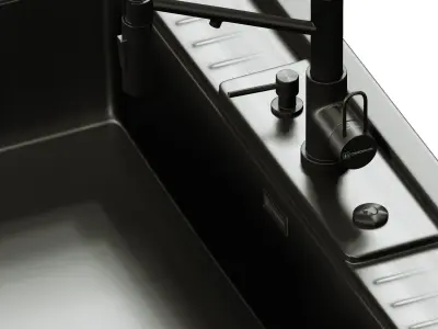 Sink Kinokawa 90 faucet Mikawa 2 Plus Omiokiri 3D model