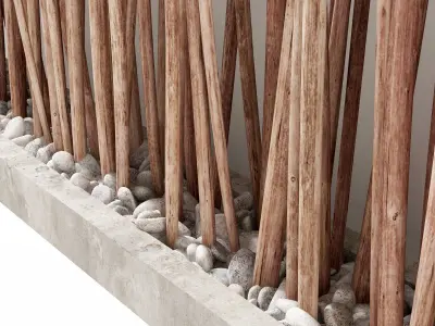 Branch thin planter 3D model