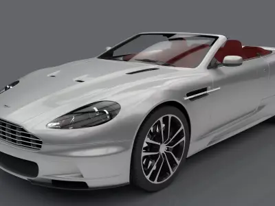 Aston Martin  3ds Max 3D Model with Renders 3D model