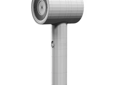 Xiaomi Hair Dryer H500 Low-poly 3D model