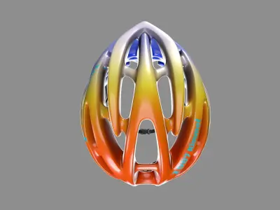 Modern Bicycle Helmet Generic Low-poly 3D model