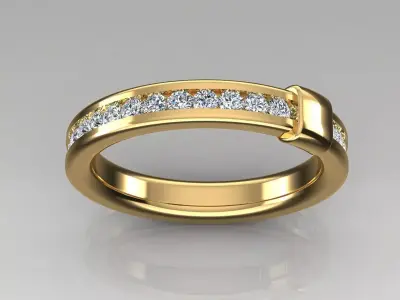 Band Ring 3D print model 131