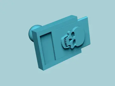 Stamp 36 - Skull - Fondant Decoration Maker Toy 3D print model