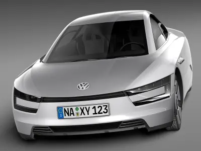 Volkswagen XL1 2014 3D model