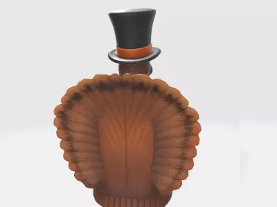 Turkey Candy Bowl Holder Festive 3D Printed Holiday 3D print model