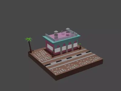 cuba lowpoly by cyberalex NEW YEAR SALE Free low-poly 3D model