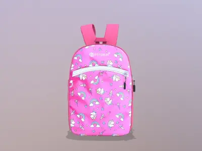 School Bag 3D model