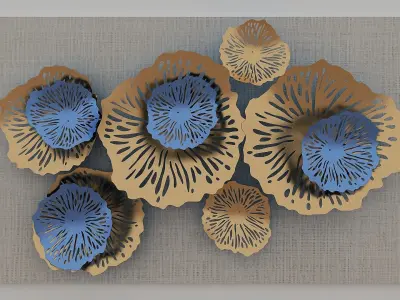 Wall Forged Decoration 3D model