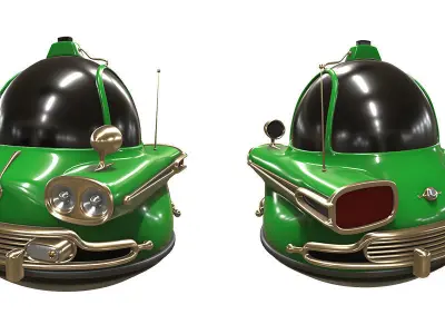 Stylized car 3d model Low-poly 3D model