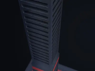 Sci-fi Display - Low Poly Free low-poly 3D model