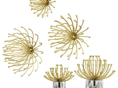 Uttermost AGA METAL WALL DECOR 3D model