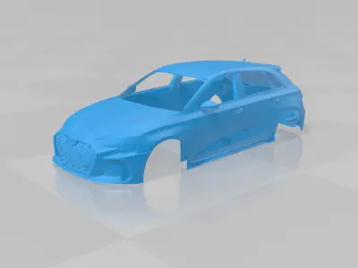 Audi RS3 Sportback 2025 - Body Car STL Model 3D print model