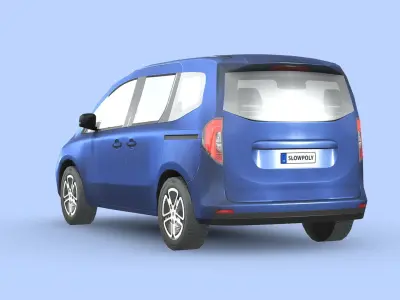 Mercedes Benz EQT Low-poly 3D model