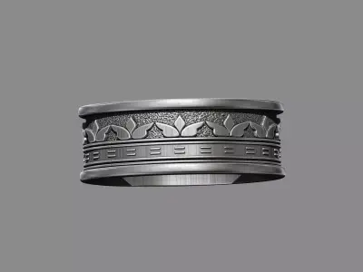 Ornate victorian Patterned ring 3D print model