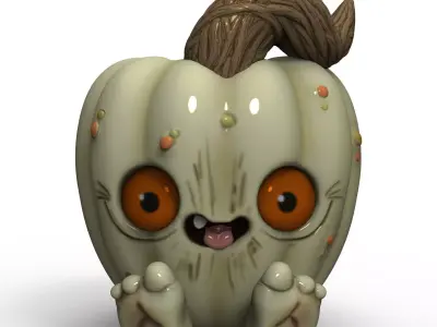 pumpkin pot - STL for 3D printing 3D print model