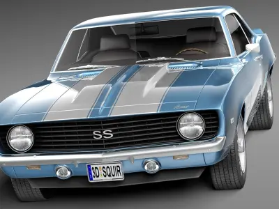 Chevrolet Camaro SS CG 1969 3D model