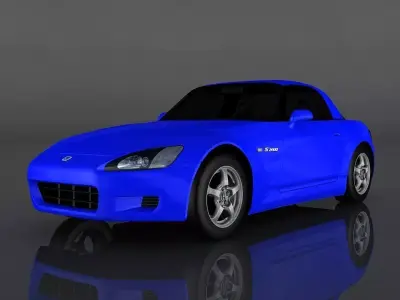 Honda S2000 Low-poly 3D model