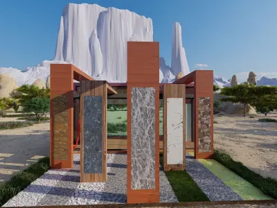 Paviliyon-fairstand 3D model