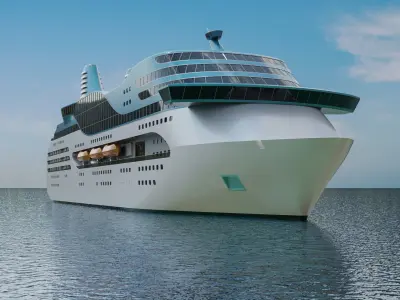 Cruise ship 3D model