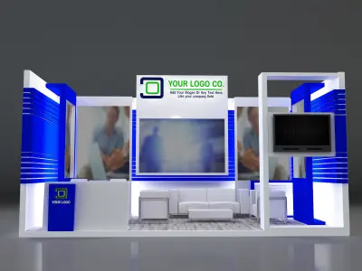 Booth Exhibition Stand a320 3D model