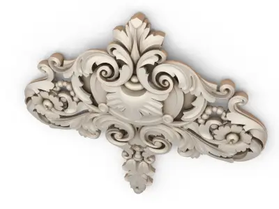 carved classic decorative ornament cnc 3d printing stl 12 3D model