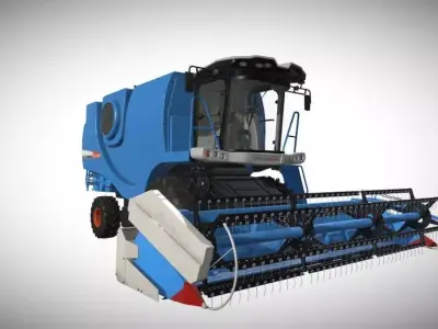 Ag Truck  Low-poly 3D model