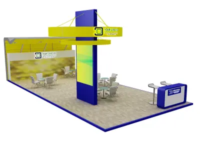 Booth Exhibition Stand a567a 3D model