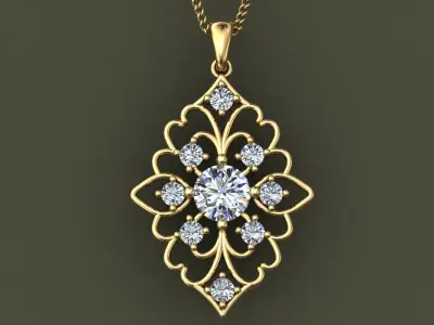 Pendant Diamond Free 3D print model