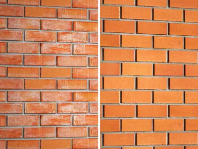 Bricks wall set 3D model