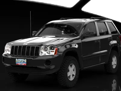 JEEP CHEROKKE LAREDO 2009  3D model