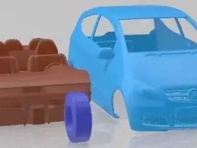 Mercedes A Class Coupe 2009 Printable Car 3D print model
