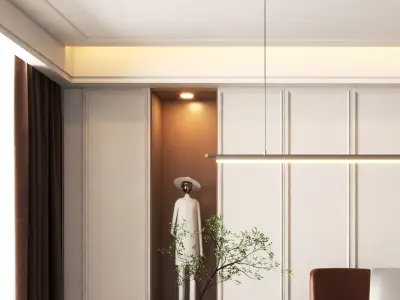 Modern Luxury Home Office 3D model