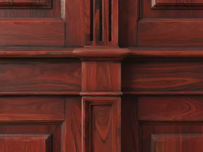 Wooden panel 01 04 3D model