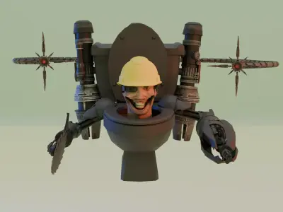 Engineer Skibidi Toilet  3D model