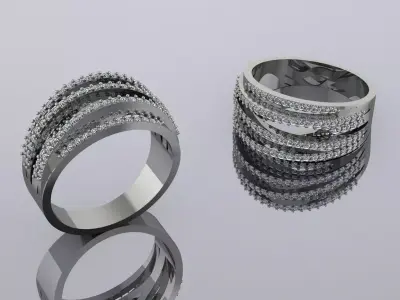Jewelry Ring Golg GH-89 3D print model