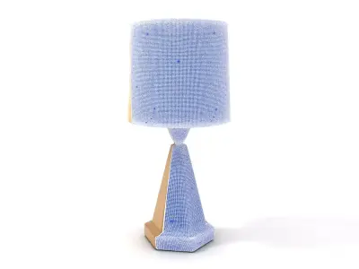 Elegant Brass Table Lamp model pack Low-poly 3D model