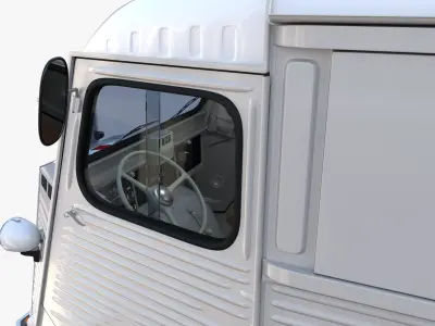 Citroen HY Ambulance with interior 3D model