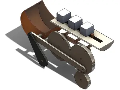 INDEXADOR VIGA OSCILANTE 3D model