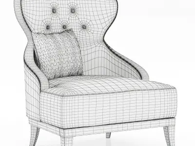 BRABBU TUAREG ARMCHAIR 3D model