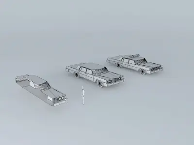 70s car 1 Free 3D model