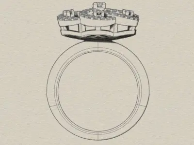 Ring for  women 3D print model