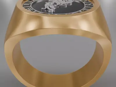 Cutwater zodiak symbol ring 3D model for 3D printing 3D print model