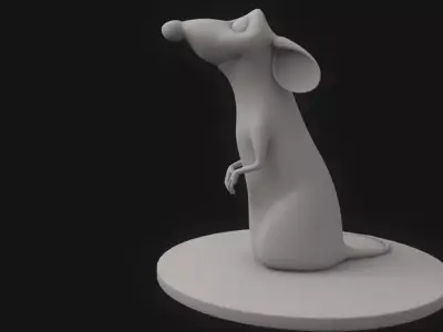 Mouse statue of 3D model