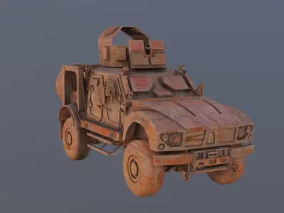  Free Wooden Toy M-ATV Car Free 3D model