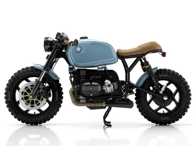 Cafe Racer R100 Motorcycle 3D model