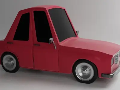 TOON CAR 3D MODEL Low-poly 3D model