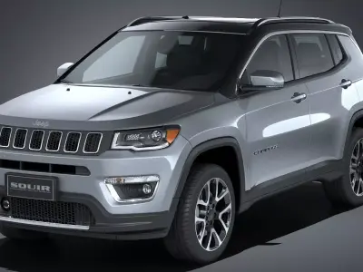 Jeep Compass Limited 2017 3D model