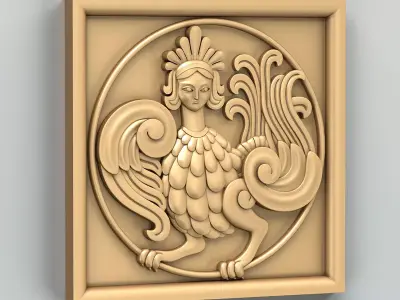 Square rosette 022 3D model