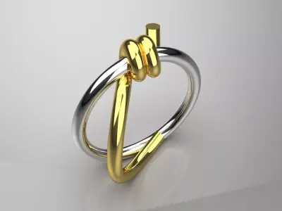 Modern Texture STL 3D gold Ring model gr0053 3D print model